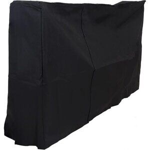 6-Foot Firewood Log Rack Cover - Heavy Duty Black Weather-Resistant
